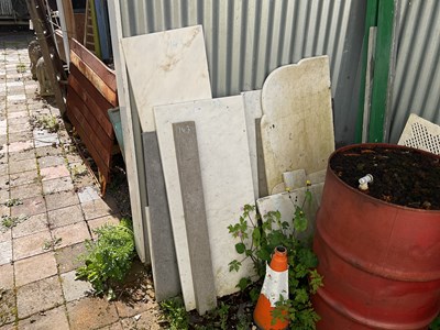 Lot 143 - A selection of assorted marble plinths/tops,...