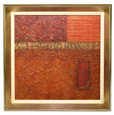 Lot 758 - CHARLIE BUTLER; mixed media, 'Living V',...