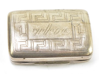 Lot 1122 - JOHN THORNTON (PROBABLY); a George III hallmarked silver snuff box
