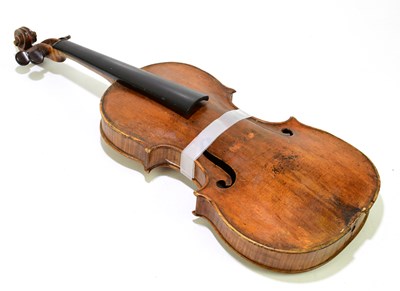 Lot 1232 - A full size violin for restoration, probably...