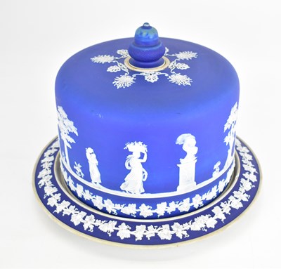 Lot 523 - A large 19th century Wedgwood-style jasperware...