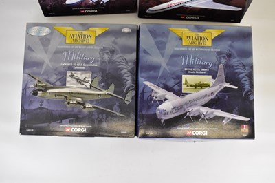 Lot 362 - CORGI; four boxed military aeroplane models...