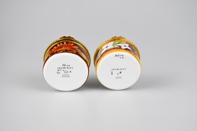 Lot 108 - AMANDA ROSE FOR MOORCROFT; an enamel circular...