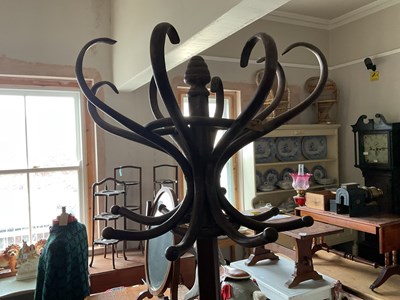 Lot 240 - An early 20th century bentwood coat stand,...