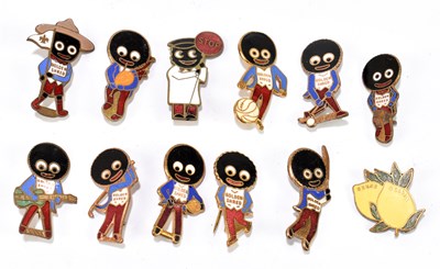 Lot 1335 - A collection of assorted Robertsons Golden Shred golly pin badges