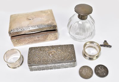 Lot 1117 - JAMES DEAKIN & SONS; a George V hallmarked silver cigarette box