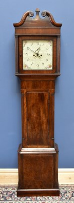 Lot 1488 - A 19th century mahogany eight day longcase...