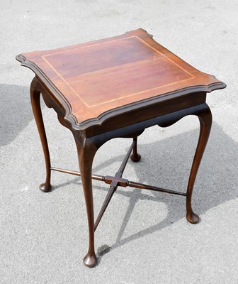Lot 1595 - An Edwardian mahogany occasional table with...
