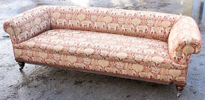 Lot 1583 - An Edwardian Chesterfield type salon settee