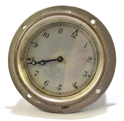 Lot 99 - SMITHS; a chrome desk time piece, possibly...