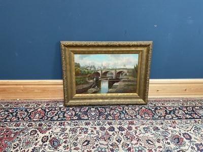 Lot 1520 - ALBERT DUNINGTON; oil on canvas, "The Old...