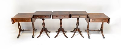 Lot 25 - Two similar Regency-style bedside drawers...