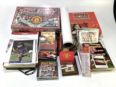 Lot 5277 - MANCHESTER UNITED; a quantity of ephemera and...