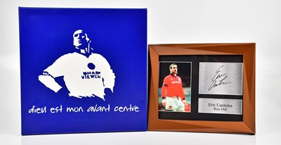 Lot 5278 - ERIC CANTONA; a reproduced photograph of the...