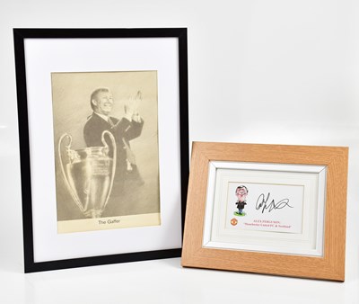 Lot 2335 - SIR ALEX FERGUSON; a signed caricature print...