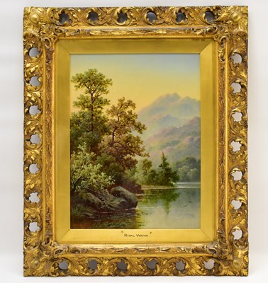 Lot 643 - D. H. WINDER; oils 'Rydal Water', dated 1903,...