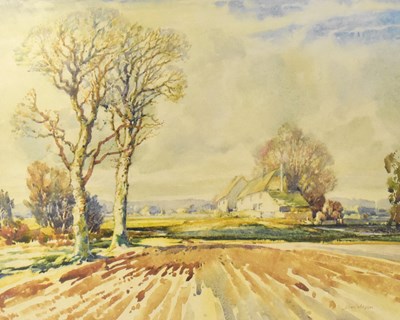 Lot 377A - JOHN WILSON FRSA BWS; two watercolours of...