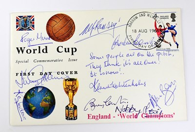 Lot 775 - WORLD CUP 1966; a first day cover bearing the...