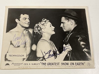 Lot 2135 - THE GREATEST SHOW ON EARTH; a black and white...