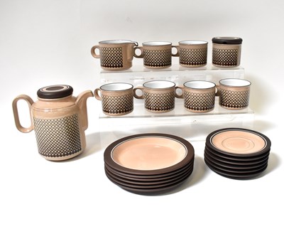 Lot 528 - HORNSEA; a 'Coral' pattern coffee service to...