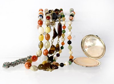 Lot 1321 - A quantity of costume jewellery to include...