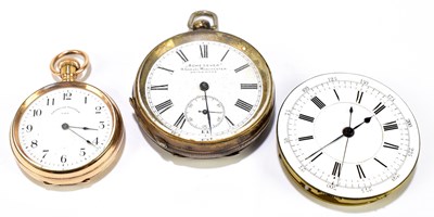 Lot 1299 - H. SAMUEL MANCHESTER; a 935 grade key wind open faced pocket watch