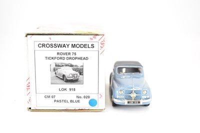 Lot 351 - CROSSWAY MODELS; a 1:43 scale diecast Rover 75...