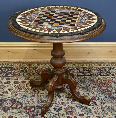 Lot 2332 - A 19th century walnut centre table with...