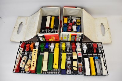 Lot 340 - MATCHBOX; two truck carry cases, each with...