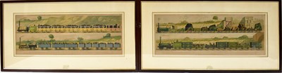 Lot 627 - A pair of prints, plate one to four from the...