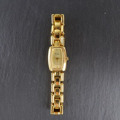 Lot 1394 - C JEAN; a ladies' vintage gold plated...