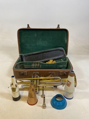 Lot 600 - A cased Zenith trumpet made by JR LaFleur and...