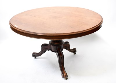Lot 35 - A Victorian mahogany circular tilt-top...