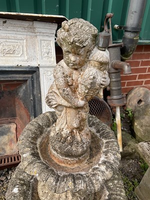 Lot 577 - A two tier sectional water fountain, height...