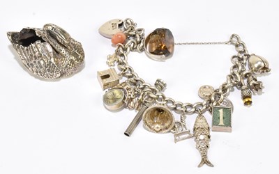Lot 1175 - An Edwardian hallmarked silver novelty pin cushion
