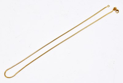 Lot 1231 - A yellow metal fancy link necklace stamped 750