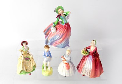 Lot 548 - ROYAL DOULTON; a group of four figures...