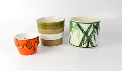 Lot 505 - POOLE; two plant pots, one in the 'Delphis'...