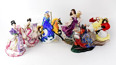 Lot 551 - Six figures comprising a Royal Doulton HN2041 '...