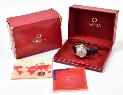 Lot 1311 - OMEGA; a gentleman’s stainless steel quartz wristwatch