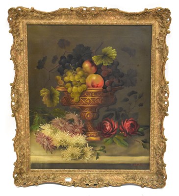 Lot 639 - EDWIN STEELE (1861-1933); oil on canvas, still...