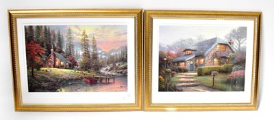 Lot 624 - THOMAS KINKADE; a pair of limited edition...
