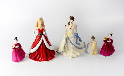 Lot 547 - ROYAL DOULTON; five figures comprising, HN5531...