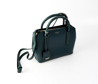 Lot 482 - RADLEY; a teal-coloured handbag with shoulder...