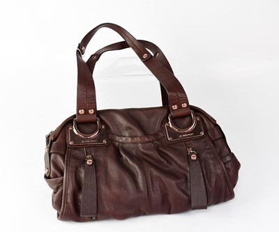 Lot 483 - MAKOWSKI; a brown leather handbag with...