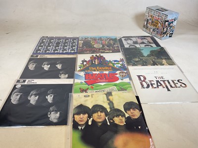 Lot 595 - 10 Beatles LPs including, A Hard Day's Night,...
