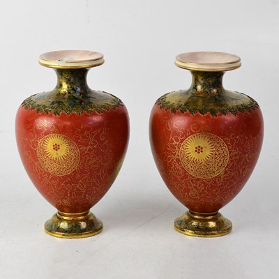 Lot 491 - A pair of late 19th century Aesthetic movement...
