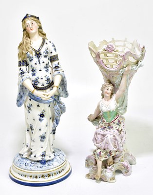 Lot 1367 - A late 19th century German porcelain figure of...