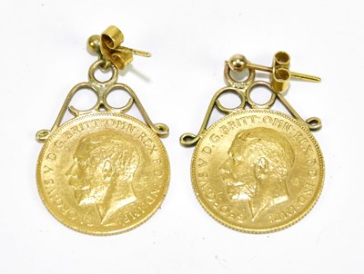 Lot 972 - Two George V half sovereigns, 1914 and 1918,...