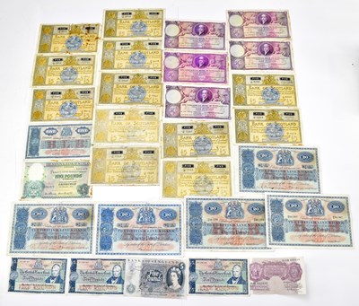Lot 1324 - A collection of twenty-nine British bank notes